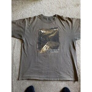 The Chosen Psalm 23:4 Eagle Nature Shirt XL Brown Y2K Vintage